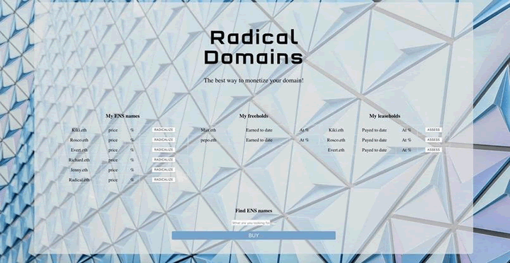 激进名称 Radical Domain